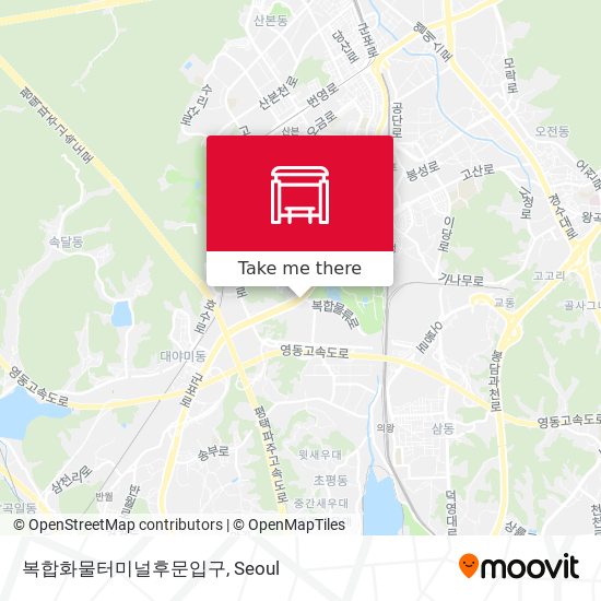 복합화물터미널후문입구 map