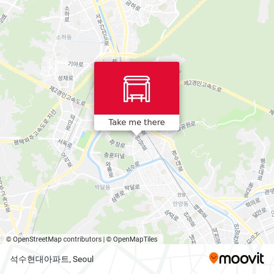 석수현대아파트 map