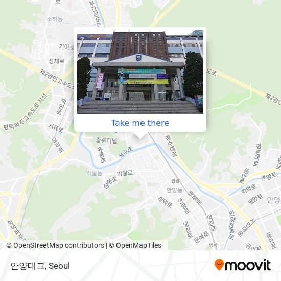 안양대교 map