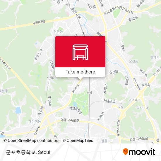 군포초등학교 map