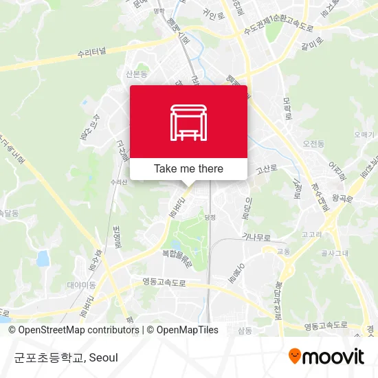 군포초등학교 map