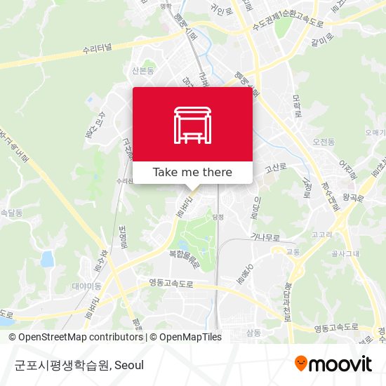 군포시평생학습원 map