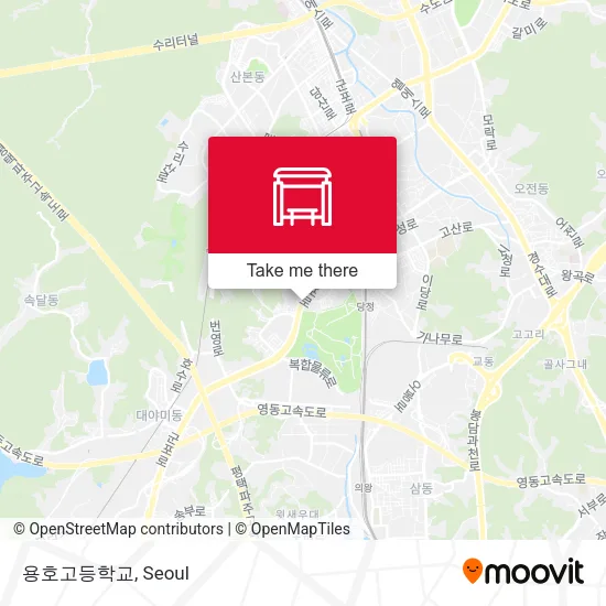 용호고등학교 map