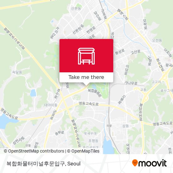 복합화물터미널후문입구 map