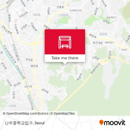 난우중학교입구 map