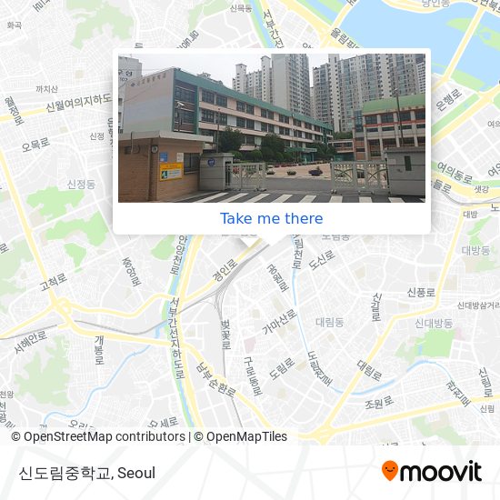 신도림중학교 map