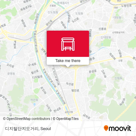 디지털단지오거리 map