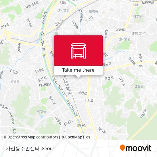 가산동주민센터 map