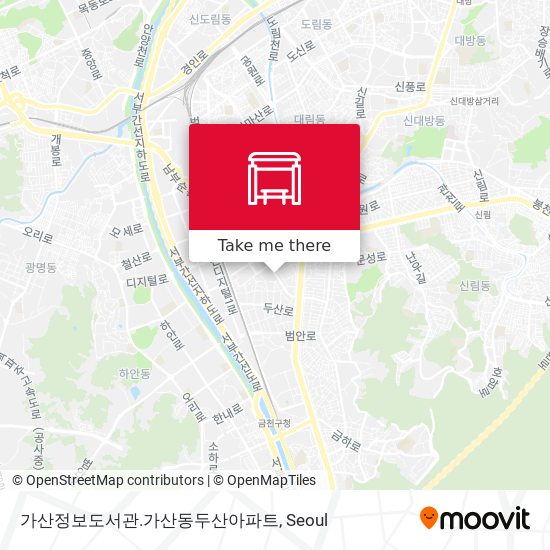 가산정보도서관.가산동두산아파트 map