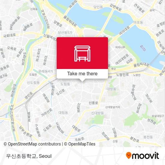 우신초등학교 map