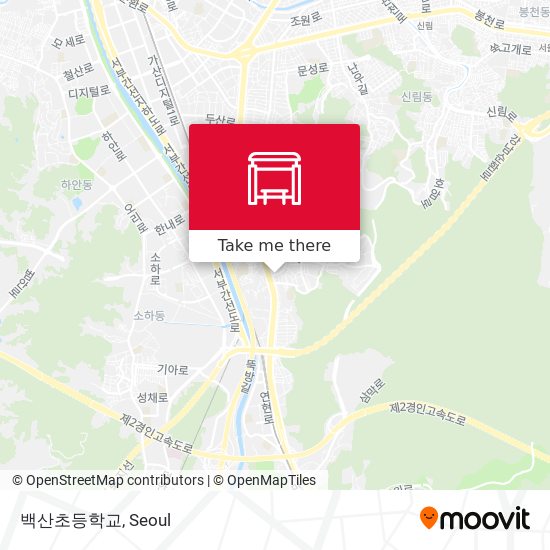 백산초등학교 map