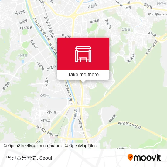 백산초등학교 map