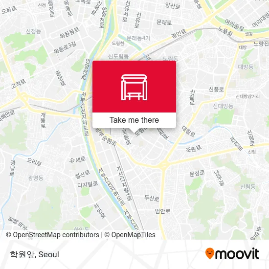 학원앞 map