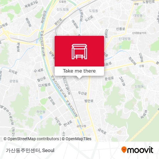 가산동주민센터 map