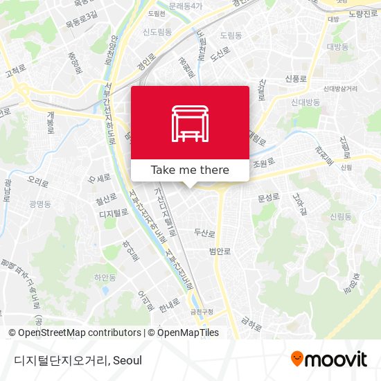 디지털단지오거리 map