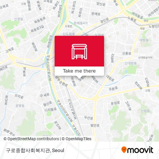 구로종합사회복지관 map