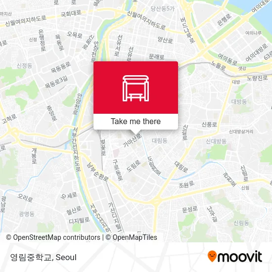 영림중학교 map