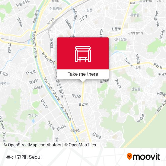 독산고개 map