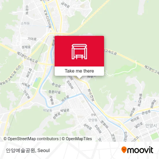 안양예술공원 map