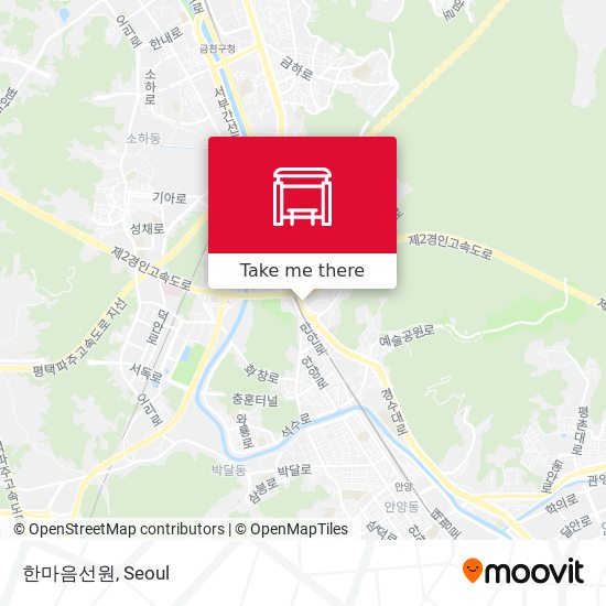 한마음선원 map