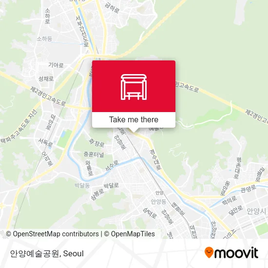 안양예술공원 map