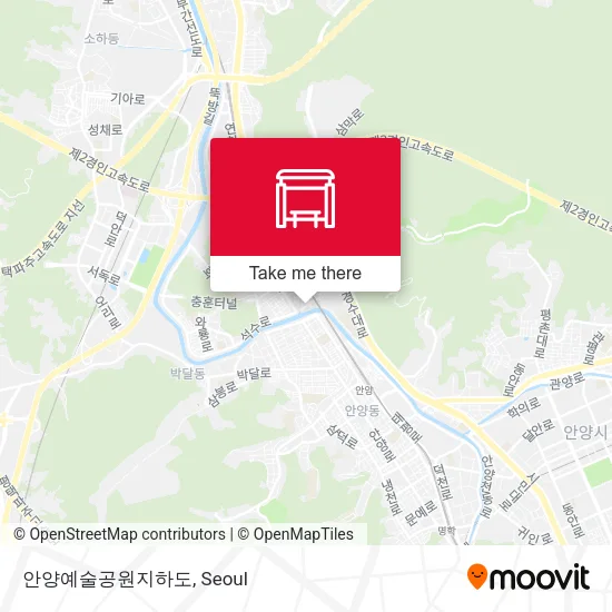 안양예술공원지하도 map