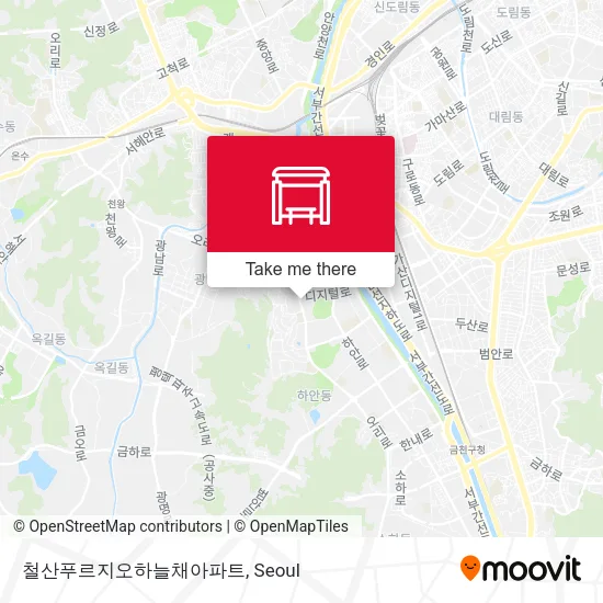 철산푸르지오하늘채아파트 map