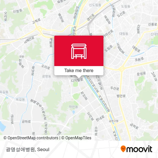 광명성애병원 map