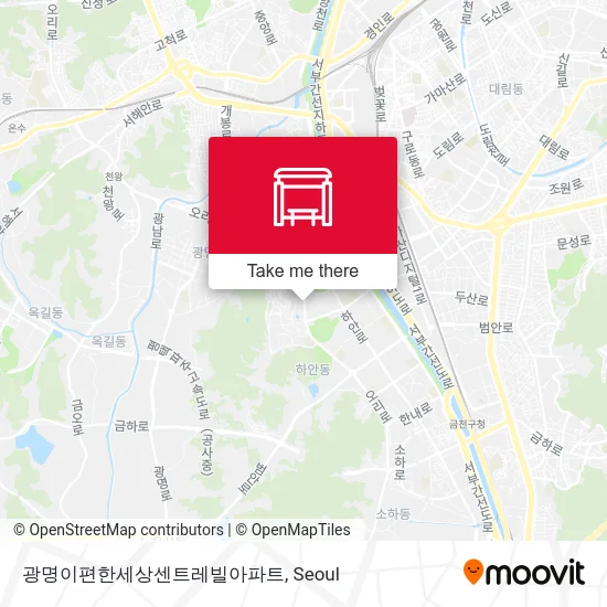 광명이편한세상센트레빌아파트 map