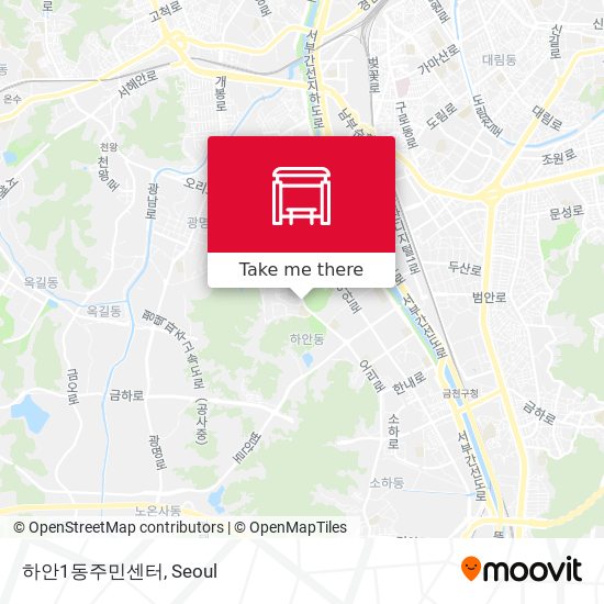 하안1동주민센터 map