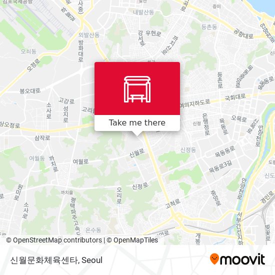 신월문화체육센타 map