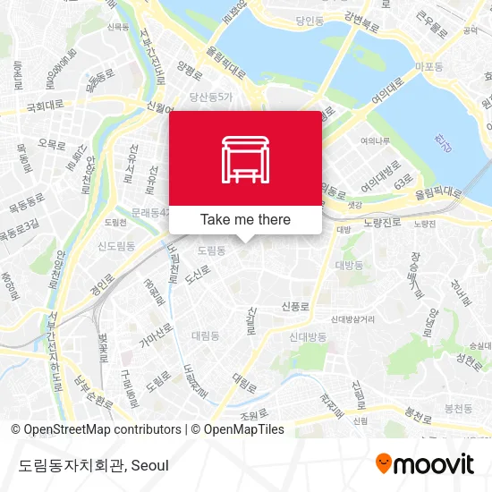 도림동자치회관 map