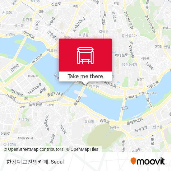 한강대교전망카페 map