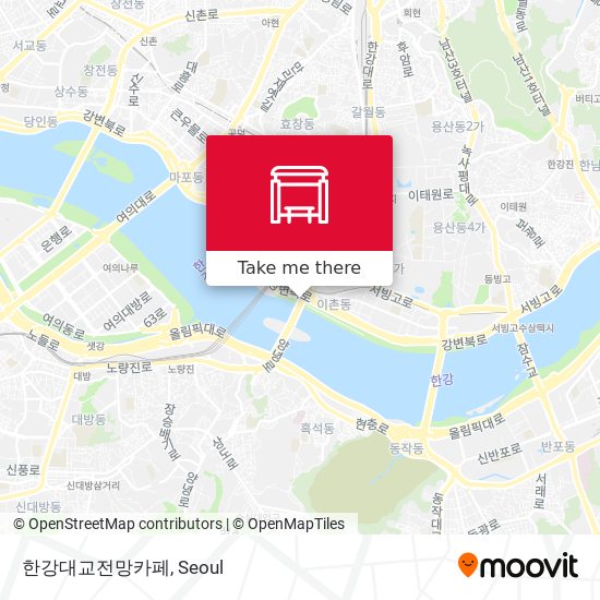 한강대교전망카페 map