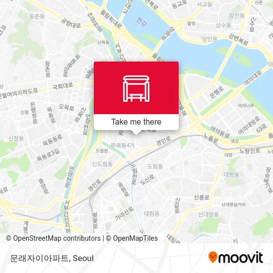 문래자이아파트 map