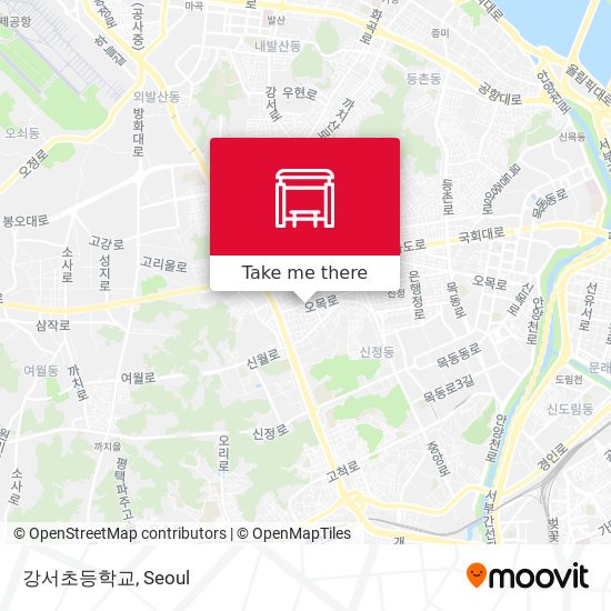 강서초등학교 map