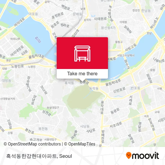 흑석동한강현대아파트 map