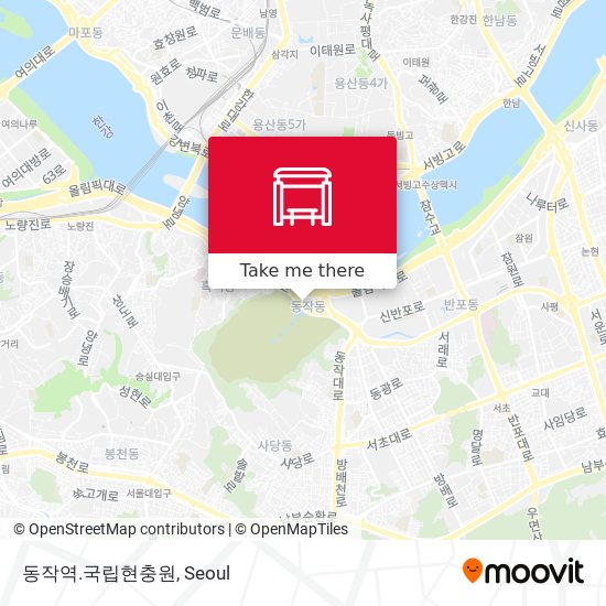 동작역.국립현충원 map