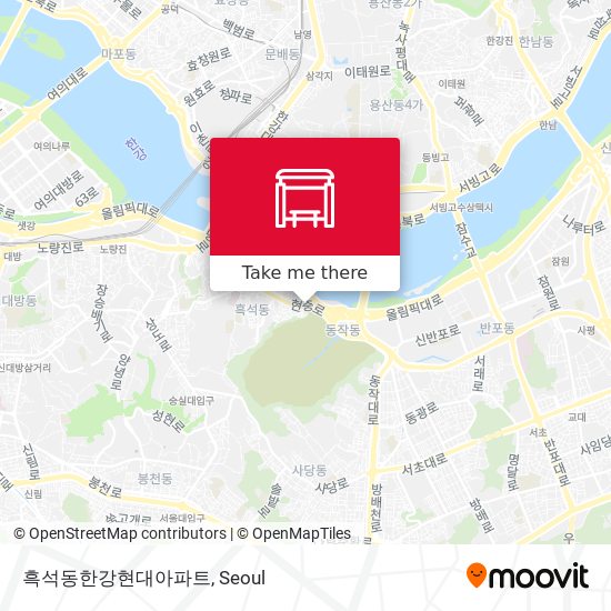 흑석동한강현대아파트 map