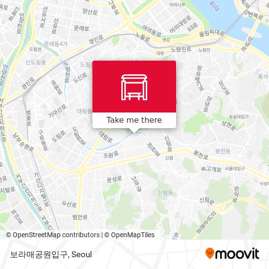 보라매공원입구 map