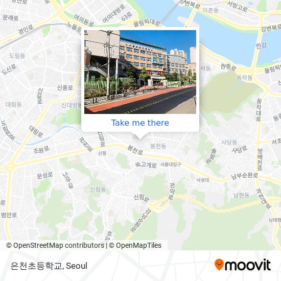 은천초등학교 map