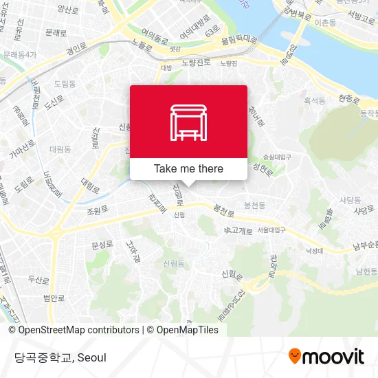 당곡중학교 map