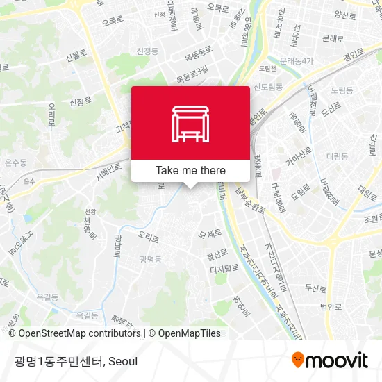 광명1동주민센터 map
