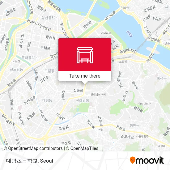 대방초등학교 map