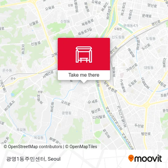 광명1동주민센터 map