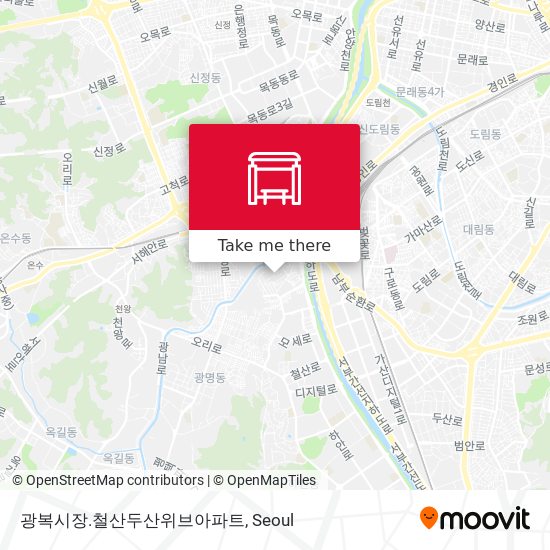 광복시장.철산두산위브아파트 map