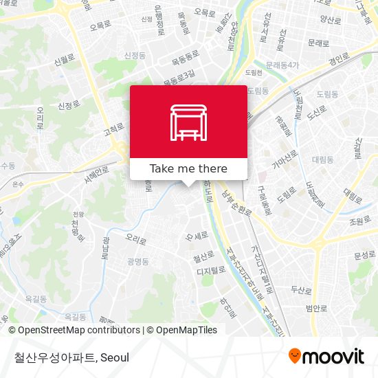 철산우성아파트 map