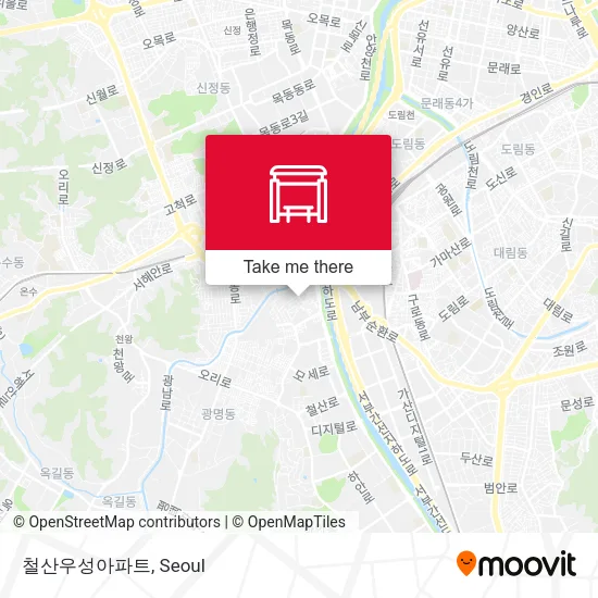 철산우성아파트 map