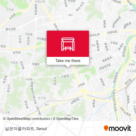 넓은마을아파트 map