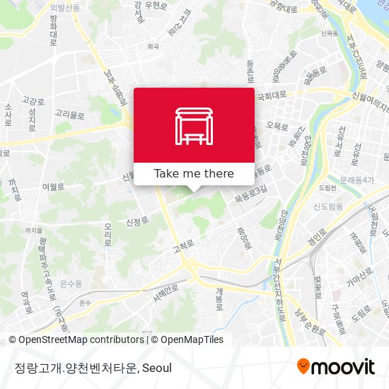 정랑고개.양천벤처타운 map
